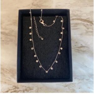 🪞 NEW qvc sterling sterling silver dangle charm dangle window crystal necklace